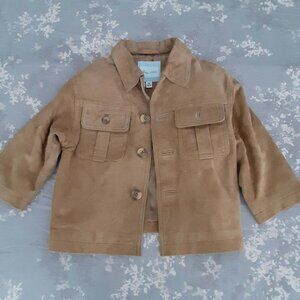 Luxe Camel Suede Jacket by Baby Magil size 18 months